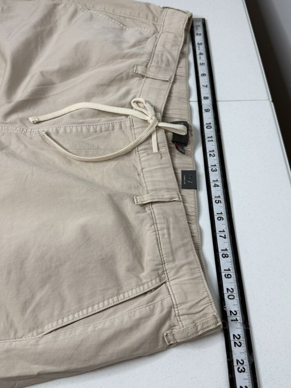 NWT Torrid Weekend Shorts Size 3 Beige Mid Rise Drawstring Plus Size - Picture 8 of 10